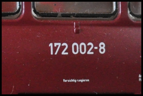 172 002-8 / Deutsche Reichsbahn - Hersteller: BRAWA